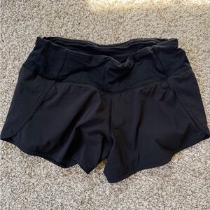 Lululemon Black Lined Shorts
